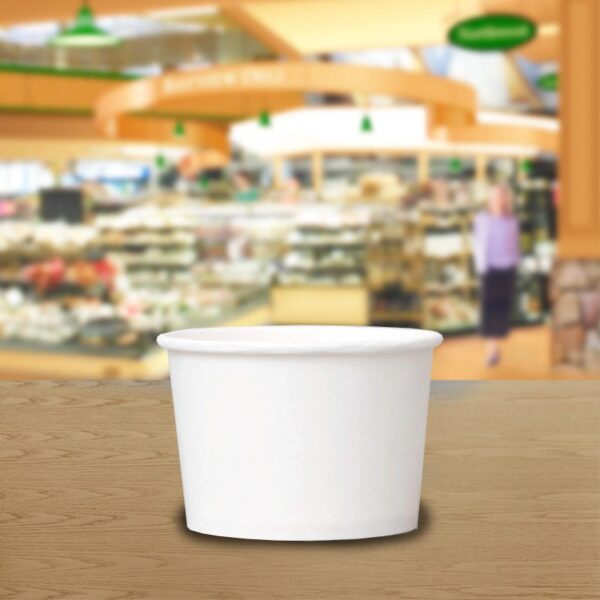 8 oz White Paper Food Cups - 1000 Pack (261408)