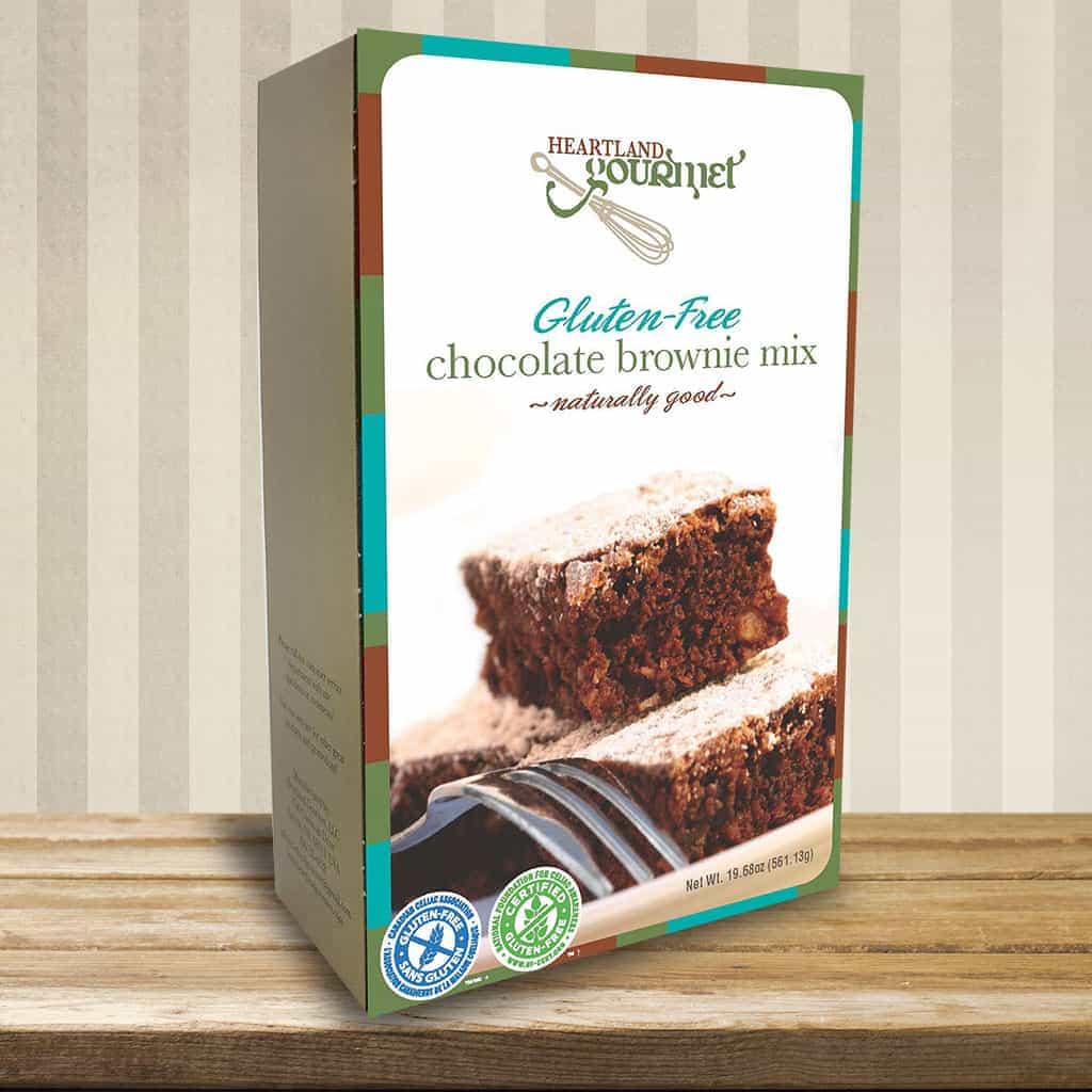 Heartland Gourmet Brownie Mix Gluten Free 19.69 oz 6 Pack