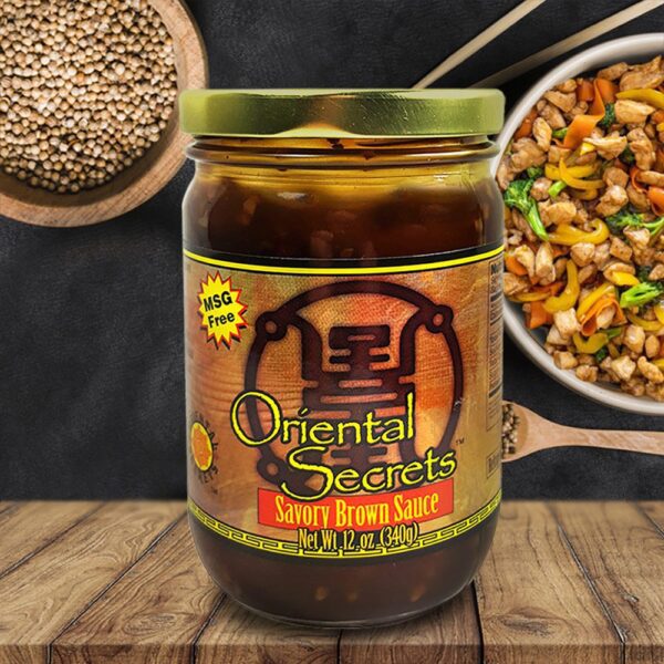 Oriental Secrets Savory Brown Sauce 12 oz. - 12 pack (90400)