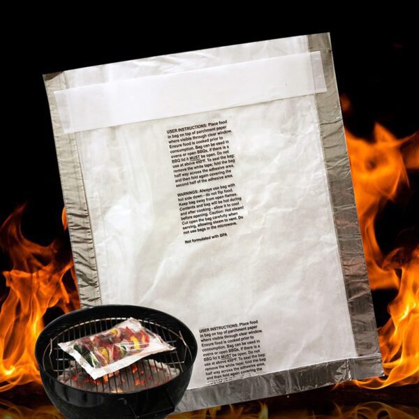 Foil BBQ & Oven Bags 8.75 x 15.75 with printed instructions - 250 Pack (106067)