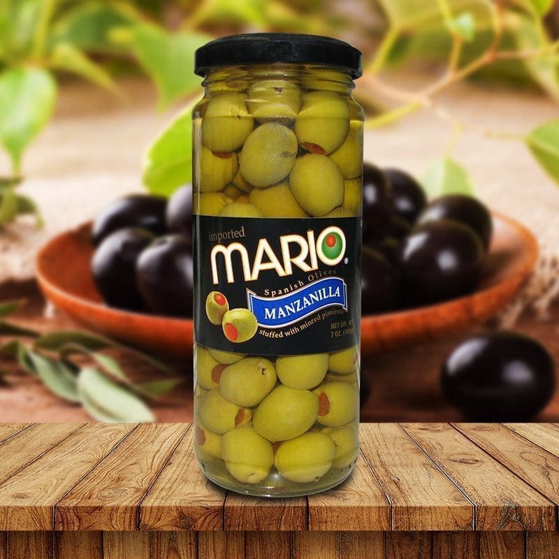 Mario Stuffed Manzanillas Olives 7 oz 12 Pack The Brenmar Co.