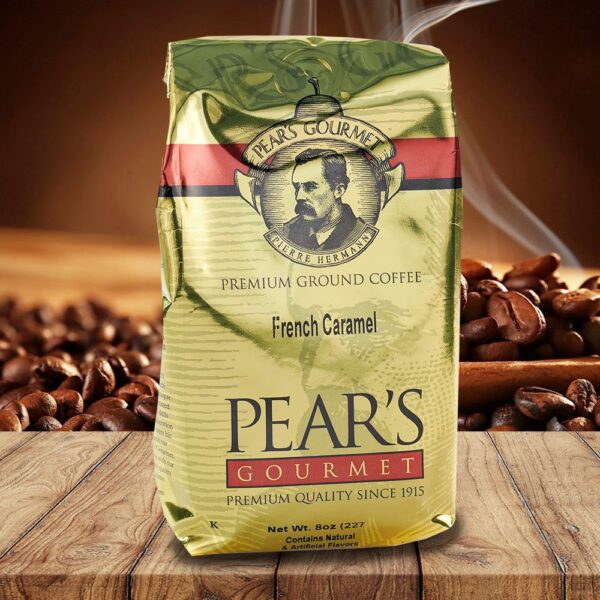 Pears Ground Coffee French Caramel 8oz - 6 PACK (34672)