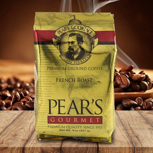 Pears Ground Coffee French Roast 8oz - 6 PACK (34673)