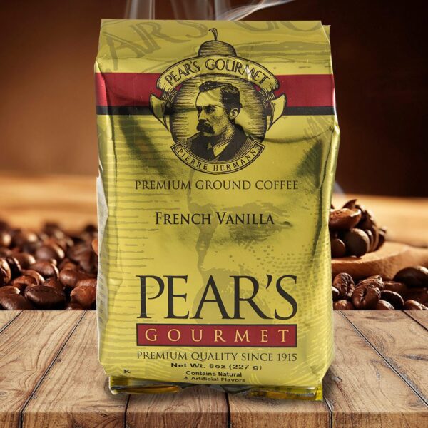 Pears Ground Coffee French Vanilla 8oz - 6 PACK (34674)