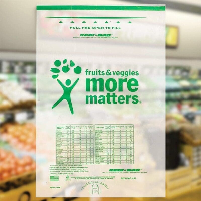 Produce Bag with Header 12" x 17" 2000 Bags Produce Supplies