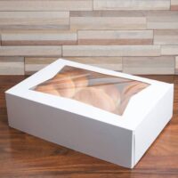 Quarter Sheet Cake Box with Window 14 x 10 x 4.25 in - 100 Pack (360169)