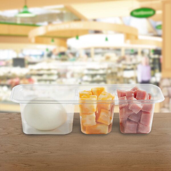 Snackcubes 3 Compartment Take Out Containers- 1056 Pack (261406)