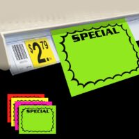 Special Signs Ultra Day-Glo Burst 1 up Sign Card - 100 Pack (400744)