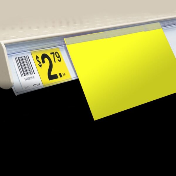 Ultra Day-Glo Fluorescent Yellow Sign Card 5.5 x 8.5 - 100 Pack (400668)