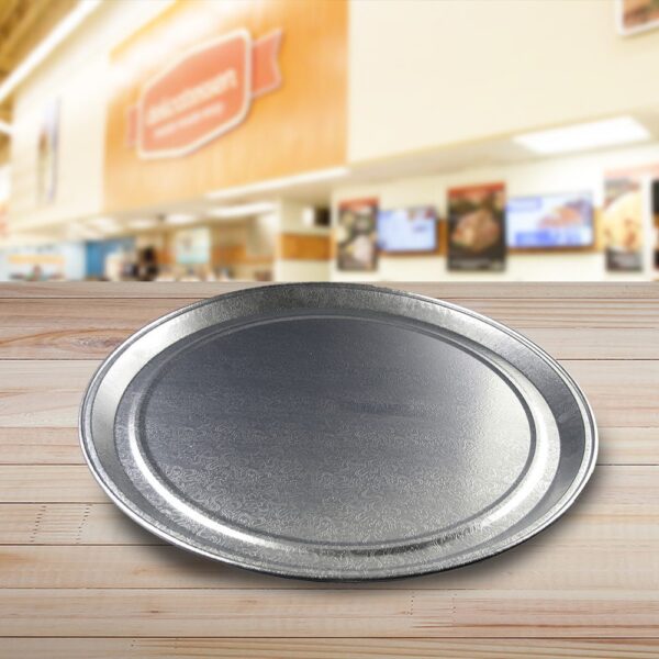 18 inch Aluminum Party Tray flat-base - 50 pack (370204)