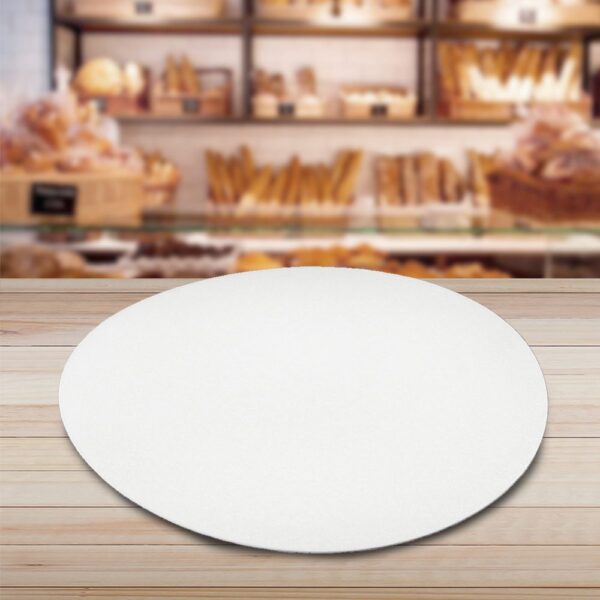 6" White Corrugated Cake/Pizza Circle - 400 Pack (360049)
