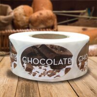 Chocolate Label - 1 roll of 500 (560061)