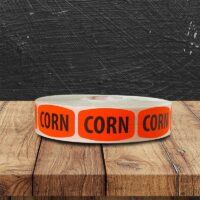Corn Day-Glo Label - 1000 Pack (520143)