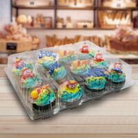 12 Count Plastic Cupcake Container - 76 Pack (260235)