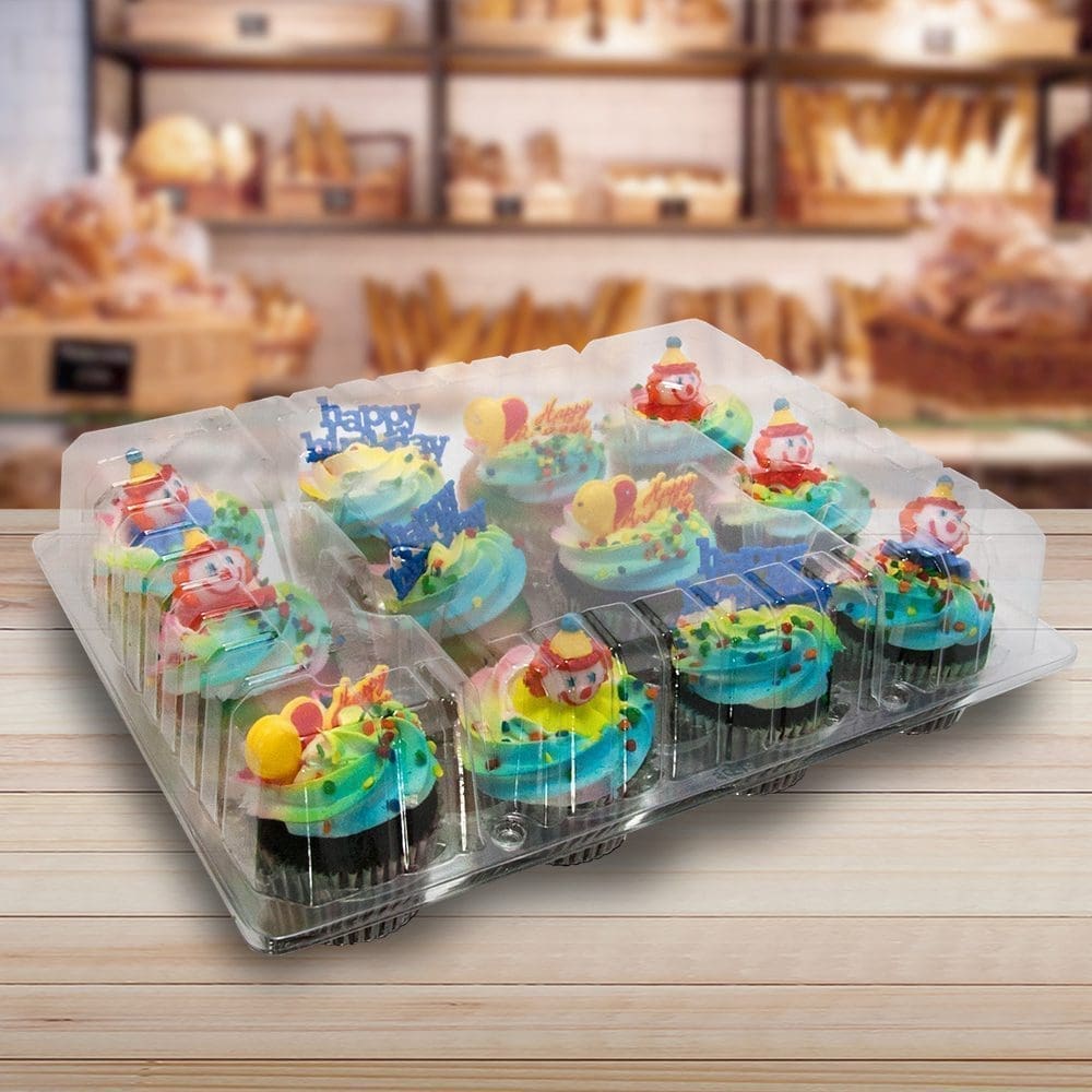Cupcake Container 12 Count Plastic Shop bakery supplies