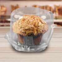 1 Count Large Plastic Cupcake Container - 300 Pack (260548)