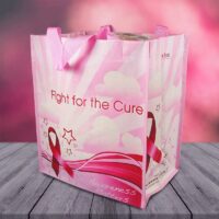 Breast Cancer Awareness Tote Bag -fight for the cure design - 25 Pack (930007)