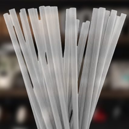 7 inch Jumbo Film Wrap Straws - 2000 Pack (180037)