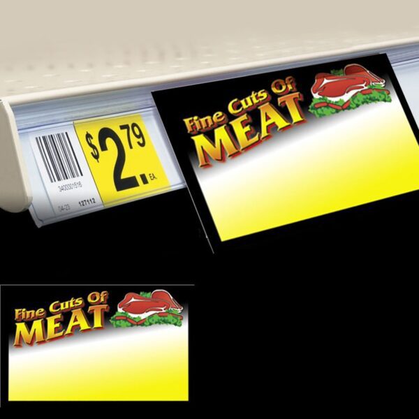 Fine Cuts of Meat Sign Cards 11 x 3.5 - 50 Pack (400502)