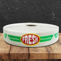 Fresh Satisfaction Guaranteed Label - 1 roll of 1000 (500374)