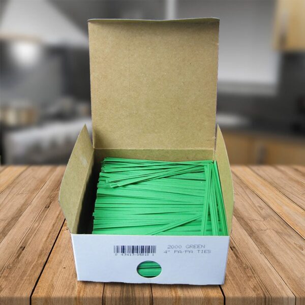 Green Twist Ties - 2000 Pack (170039)