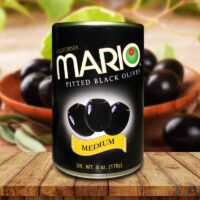 Mario MEDIUM Ripe Pitted Olives 6oz - 12 Pack (71019)