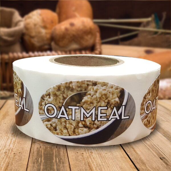 Oatmeal Label - 1 roll of 500 (560069)
