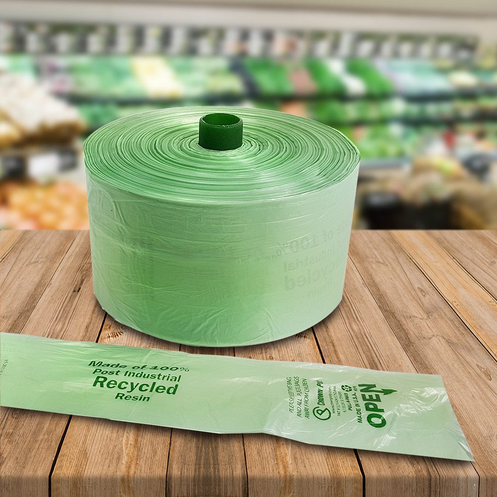Produce Roll Bags 15x20 High Density PULL-N-PAK Supermarket 2 Rolls 1500 count 