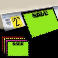 Sale Ultra Day-Glo Cards Black on Fluorescent 3.5 x 2.5 Sign Card - 100 Pack (400319)