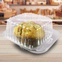 1 Count Jumbo Muffin Plastic Cupcake Container - 400 Pack (260270)
