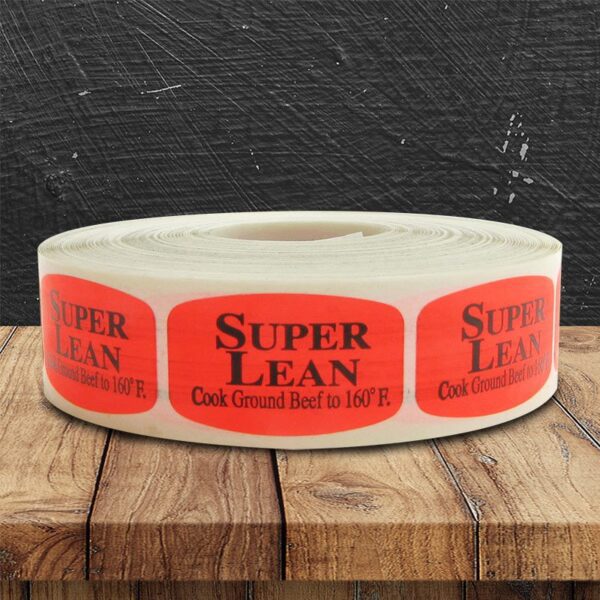 Super Lean Cook to 106 degrees label - 1 roll of 1000 (500201)