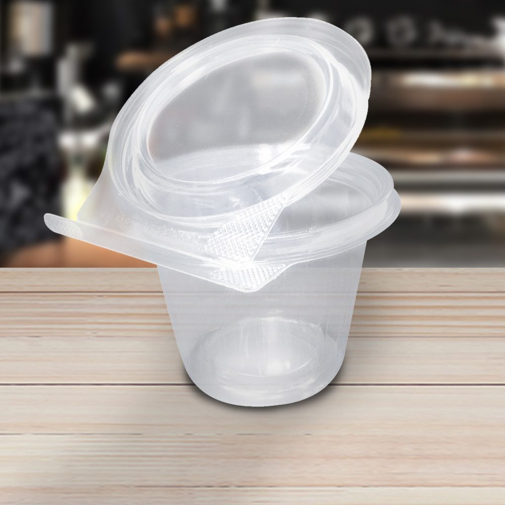 Tamper Tek 11 oz Clear Plastic Parfait Cup - with Lid, Tamper-Evident - 4  1/4 x