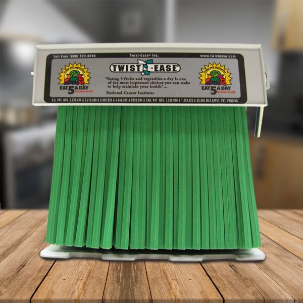 Green Twist Tie Refill for Twist-Ease Dispenser - 4800 Pack (170042)