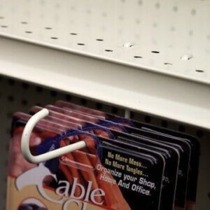 Swiveling Under Shelf Mount J-Hook - 10 Pack (340066)