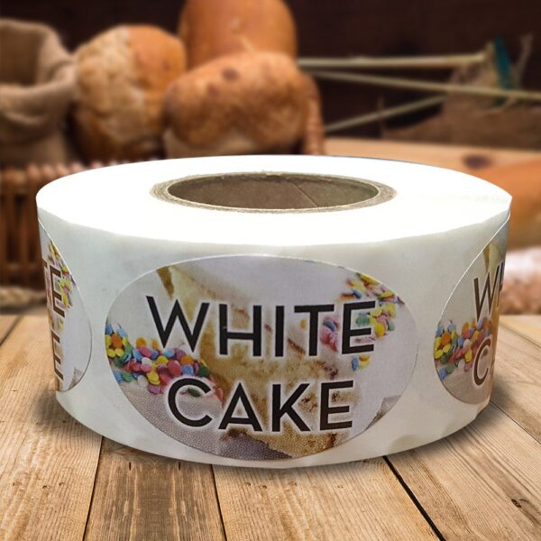 White Cake Label - 1 roll of 500 (560088)