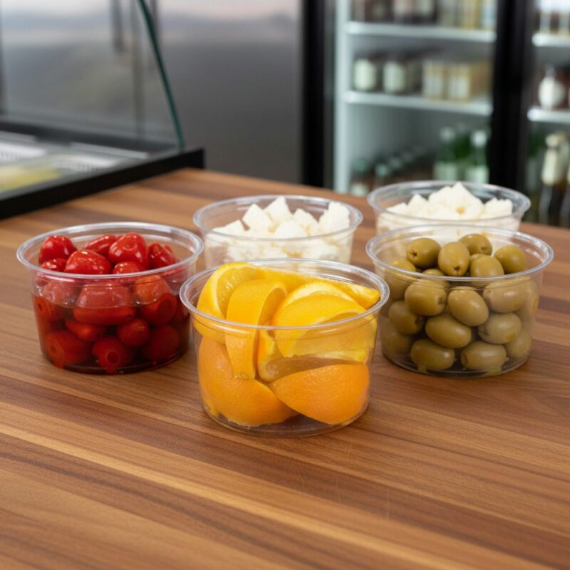 261182 16 oz Deli Containers PET Plastic