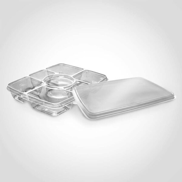 7 compartment catering tray