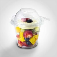 12oz Tamper Evident Parfait Cup with Hinged Dome Lid