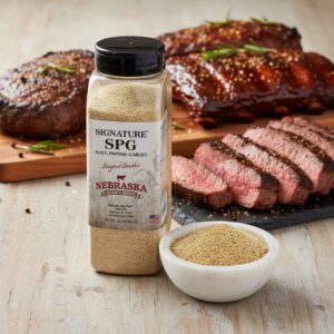 Nebraska Star Beef Salt and Pepper Garlic Season 24 oz shakers 6 per case