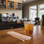 Jumbo Wrapped Straws Red and White 2000 straws per case