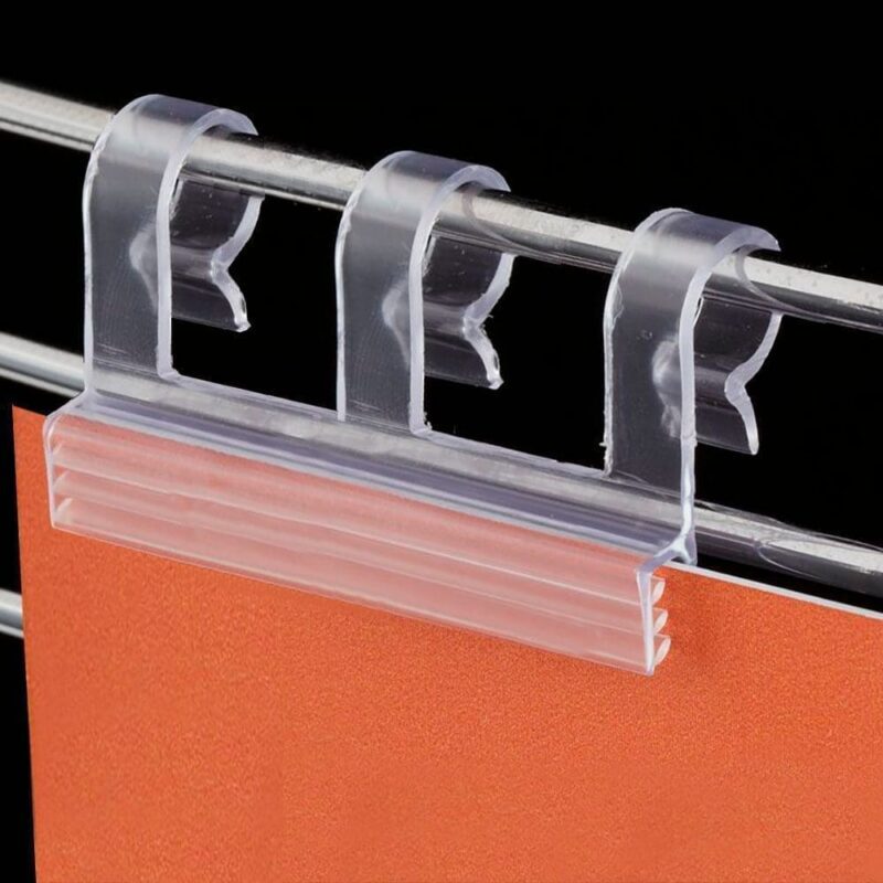 Notched Gripper Wire Flush Sign Holder | Sign Holder for Metal wire rack