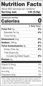 Nutrition Facts Mook's Fajita lrg