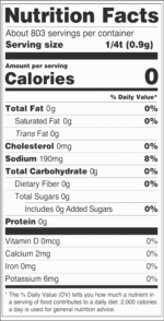 Nutrition Facts Mook's Fajita lrg
