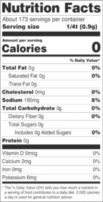 Nutrition Facts Mook's Fajita sm
