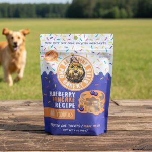 Pro Bakery Dog Bites Blueberry Pancake with Probiotics 6oz pack of 12
