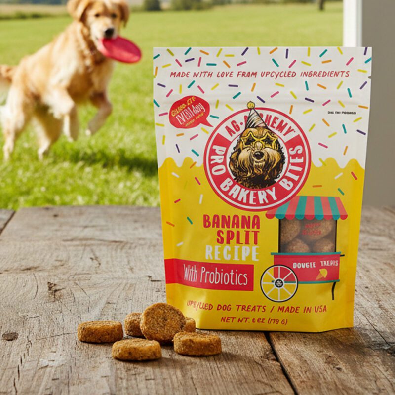 Pro Bakery Dog Bites Banana Split with Probiotics 6oz pack of 12