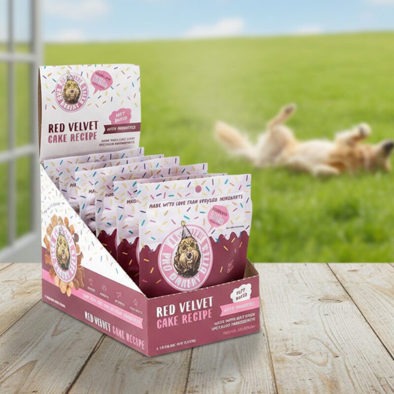 47509-Red-Velvet-2oz Pro Bakery Dog Bites Red Velvet Carton with Probiotics 2oz pack of 6