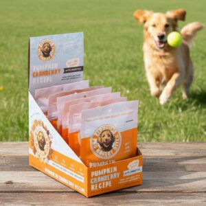 Pro Bakery Dog Bites Pumpkin Cranberry Carton with Probiotics 2oz pack of 6 in carton