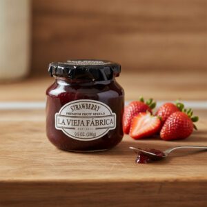 La Vieja Fabrica Fruit Spread Premium Strawberry Jam 9.9 oz. jar in a 8 pack
