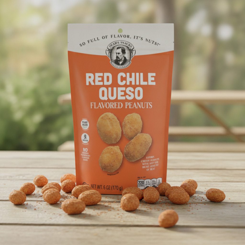 48051-Pears-Red-Chile-Queso-Flavored-Peanuts Pear's Red Chile Queso Flavored Peanuts 6 oz. bag 6 per case